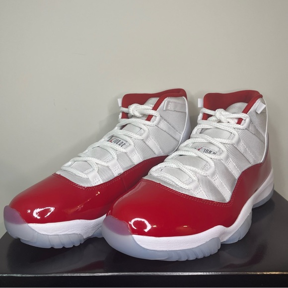 New Nike Air Jordan Retro 11 Cherry Red White Mens Size 10 CT8012-116 New In Box - Picture 5 of 10
